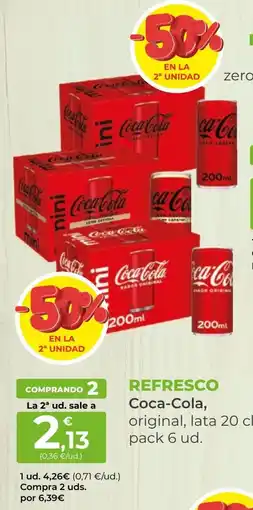 SPAR Gran Canaria Coca-Cola, refresco oferta