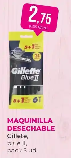 SPAR Gran Canaria Gillete maquinilla desechable blue II oferta