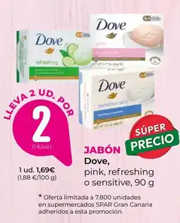 SPAR Gran Canaria Dove jabón oferta
