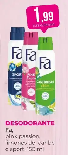 SPAR Gran Canaria Fa desodorante oferta