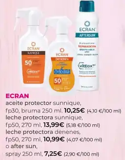 SPAR Gran Canaria ecran aceite protector sunnique oferta