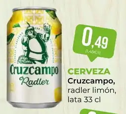 SPAR Gran Canaria Cruzcampo radler limón oferta