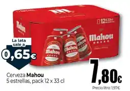 Unide Supermercados Mahou 5 estrellas oferta