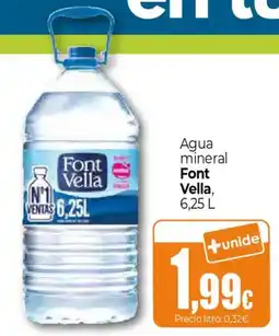 Unide Supermercados Font Vella agua mineral oferta
