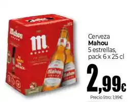 Unide Supermercados Mahou 5 estrellas oferta