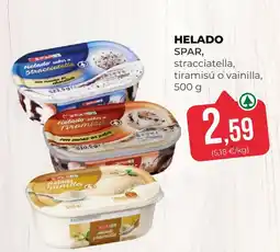 SPAR Gran Canaria Helado Spar, stracciatella, tiramisú o vainilla oferta