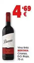 TOP Cash & Carry Beronia - vino tinto crianza, d.o. rioja oferta