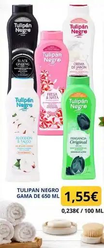 Sangüi Bath - tulipan negro gama de 650 ml oferta