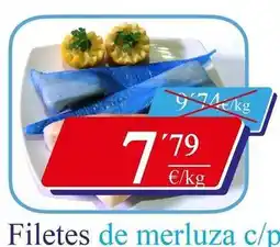 Congelados Copos Filetes de merluza oferta
