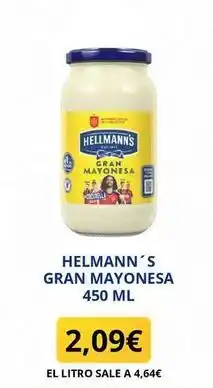 Sangüi Hellmann's - gran mayonesa oferta