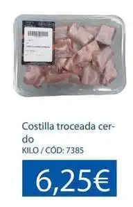 Costilla troceada cerdo