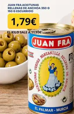 Sangüi Juan fra aceitunas rellenas de anchoa oferta