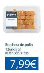 Brocheta de pollo 12unds gf