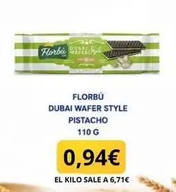 Sangüi Florbu - dubai wafer style pistacho oferta