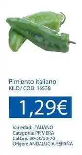 Dialsur Cash & Carry Origen - pimiento italiano oferta