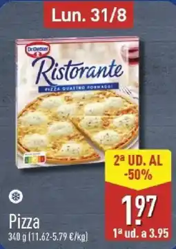 ALDI Dr.Oetker Ristorante pizza quattro formaggi oferta