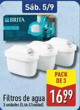 ALDI Brita filtros de agua oferta