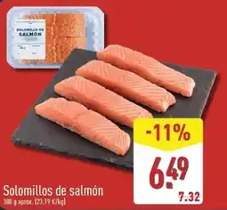 ALDI Solomillos de salmón oferta