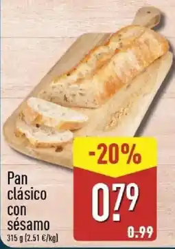 ALDI Pan clásico con sésamo oferta