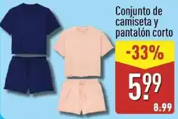 ALDI Conjunto de camiseta y pantalón corto oferta