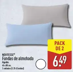 ALDI Novitesse fundas de almohada oferta