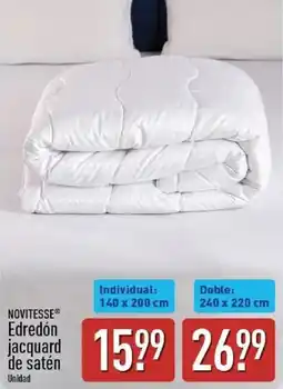 ALDI Novitesse edredón jacquard de satén oferta