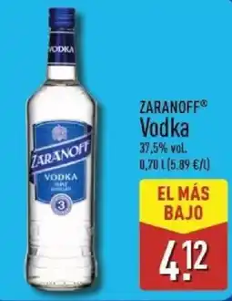 ALDI Zaranoff Vodka oferta