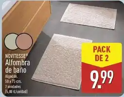 ALDI Novitesse alfombra de baño oferta
