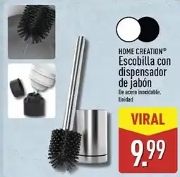 ALDI Home Creation escobilla con dispensador de jabón oferta