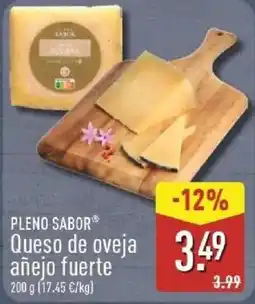 ALDI Pleno Sabor queso de oveja añejo fuerte oferta