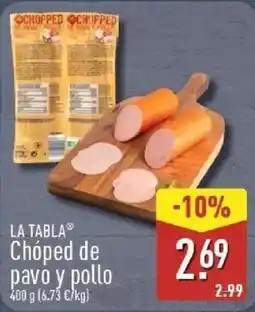 ALDI La tabla choped de pavo y pollo oferta