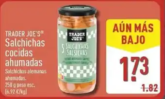 ALDI Trader Joe's salchichas cocidas ahumadas oferta