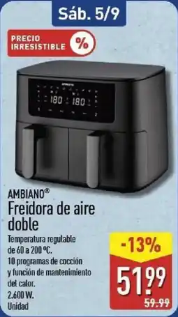 ALDI Ambiano freidora de aire doble oferta