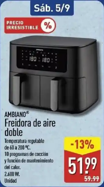 Ambiano freidora de aire doble