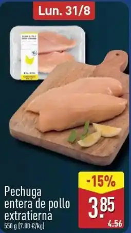 ALDI Pechuga entera de pollo extratierna oferta
