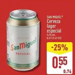 ALDI San Miguel cerveza lager especial oferta