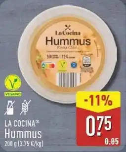 ALDI La Cocina hummus oferta