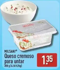ALDI Milsani queso cremoso para untar oferta