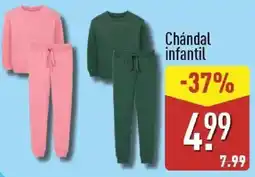 ALDI Chándal infantil oferta