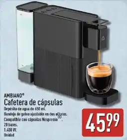 ALDI Ambiano cafetera de cápsulas oferta