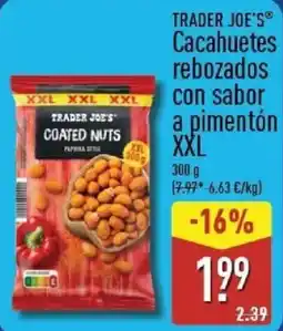 ALDI Trader Joe's cacahuetes rebozados con sabor a pimentón XXL oferta
