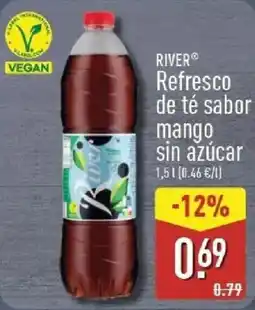 ALDI River refresco de té sabor mango sin azúcar oferta