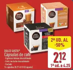 ALDI Dolce Gusto cápsulas de café oferta