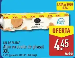 ALDI Sal de Plata atún en aceite de girasol xxl oferta