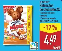 ALDI Choceur ratoncitos de chocolate xxl oferta
