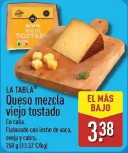 ALDI La tabla queso mezcla viejo tostado oferta