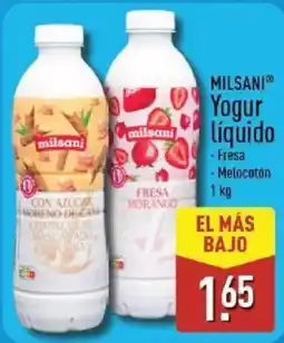 ALDI Milsani Yogur líquido oferta
