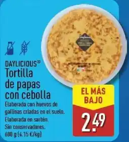 ALDI Daylicious tortilla de papas con cebolla oferta