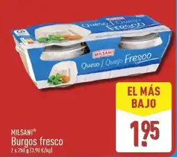 ALDI Milsani burgos fresco oferta