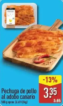ALDI Pechuga de pollo al adobo canario oferta
